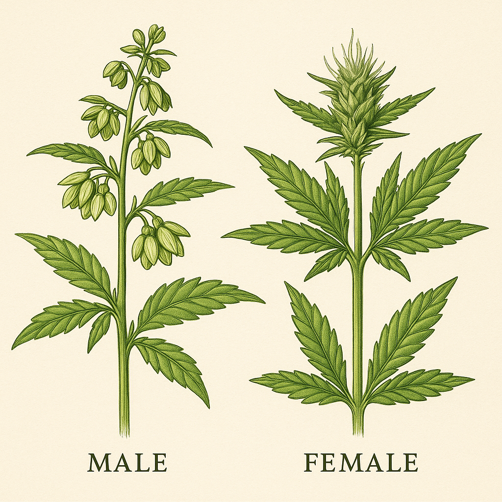 Cannabis männlich weiblich